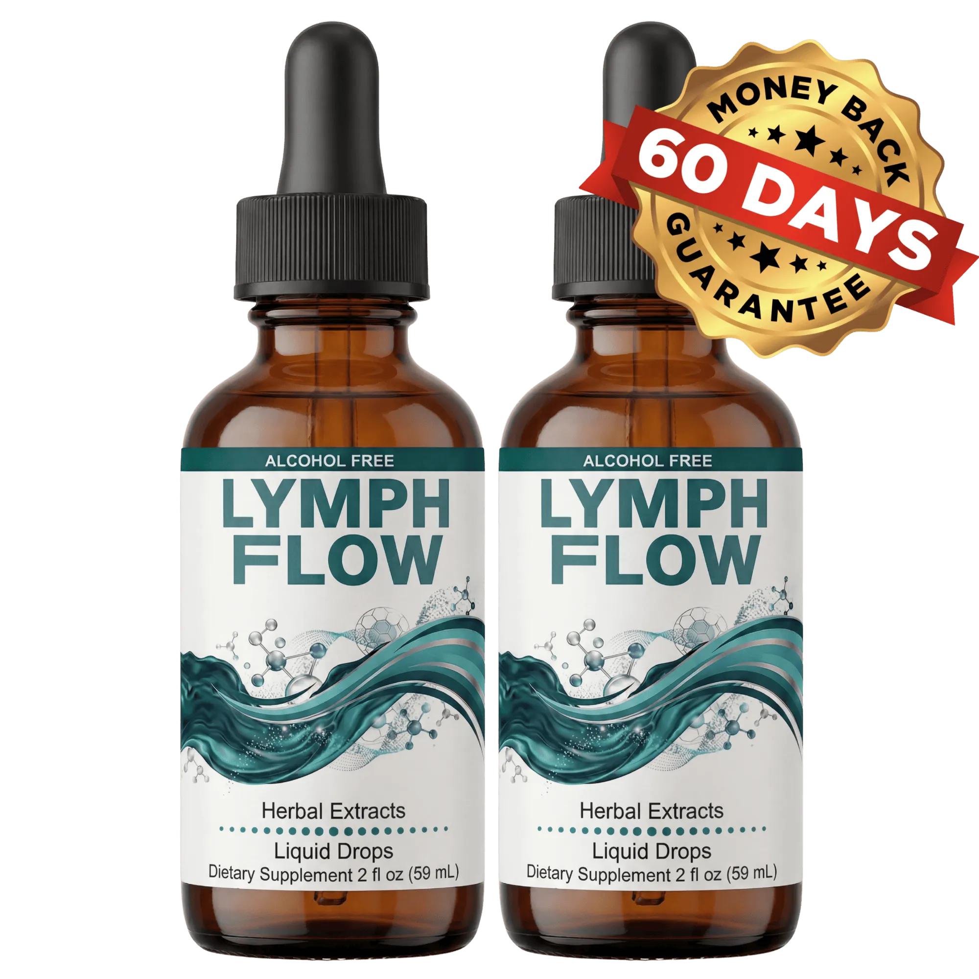 Lymph Flow herbal lymphatic supplement bottle made in the USA
